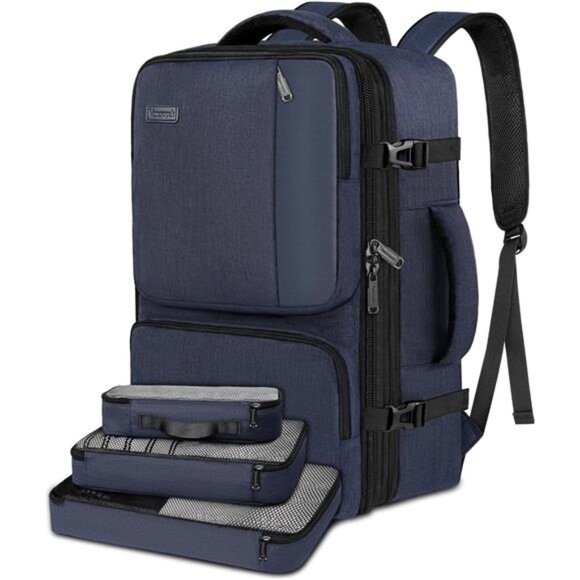 Carry on Backpack Airline Approved Travel Backpack with Packing Cubes - Picture 1 of 7